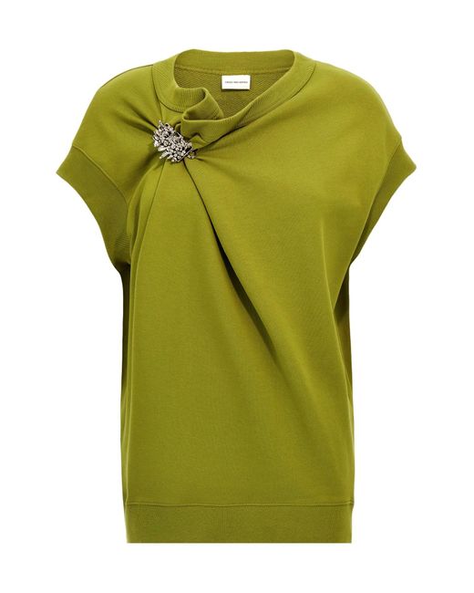 Dries Van Noten Green 'hatties Bis' Sweatshirt