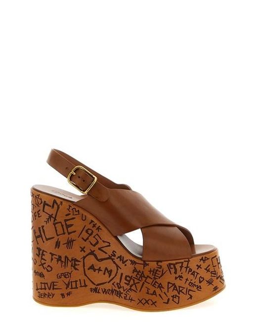 Chloé Brown Chloã 'Maxime' Sandals