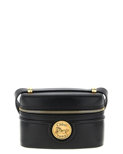 Chloé Black Umhängetasche "Horse Medal"