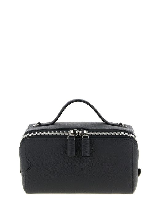 Valextra Black 'vanity' Crossbody Bag