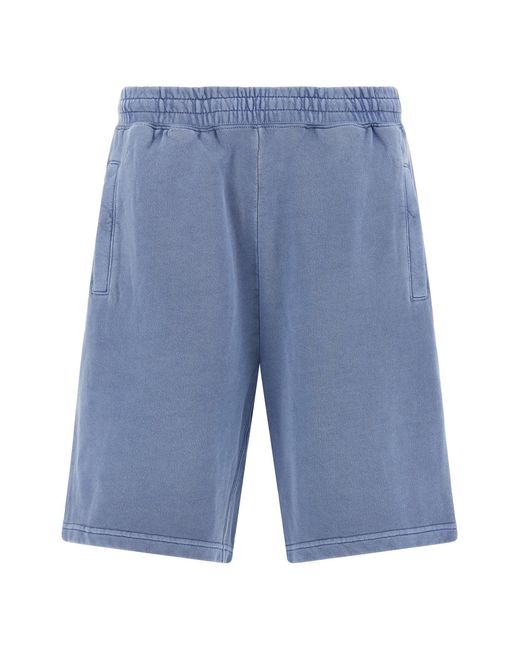 Carhartt Blue 'nelson Sweat' Bermuda Shorts for men