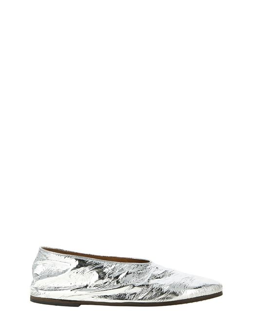 Marsèll White 'coltellaccio' Ballet Flats