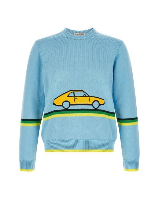 J.W. Anderson Blue 'car' Sweater for men