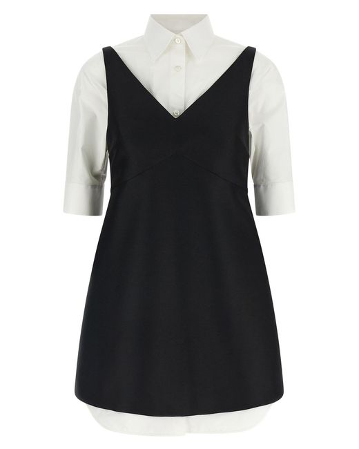 Balenciaga Black 'chemisier Ibrido' Dress