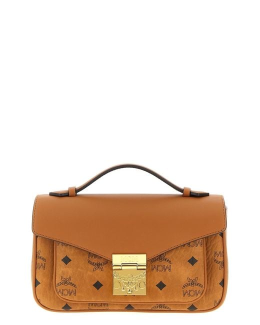 MCM Brown 'tracy' Medium Shoulder Bag
