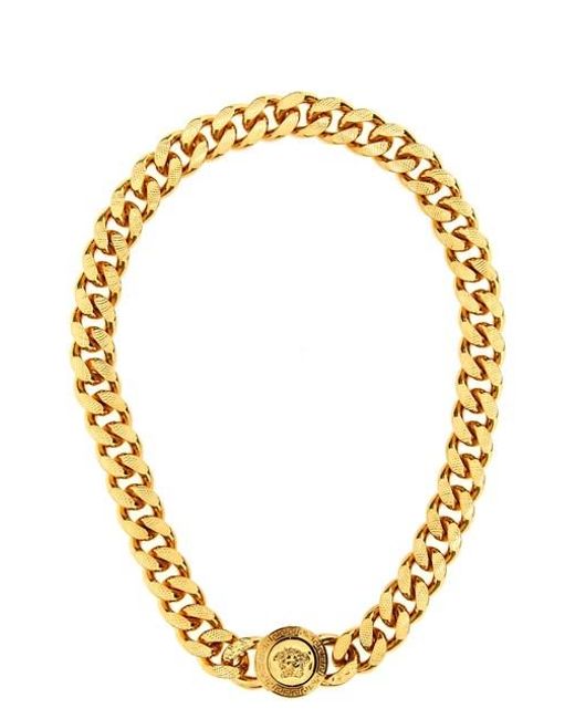 Versace Metallic 'medusa' Necklace for men