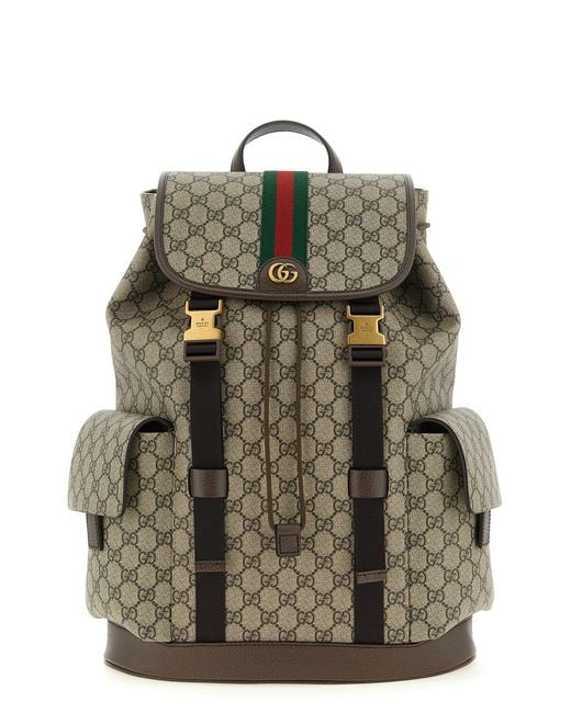 Gucci Multicolor 'ophidia' Large Backpack for men