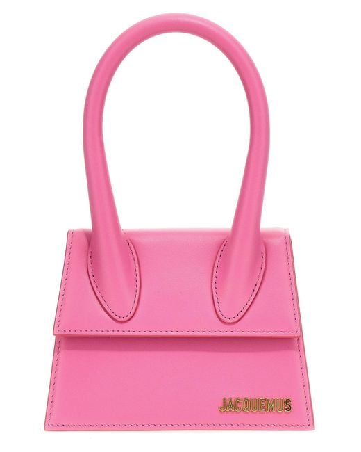Jacquemus Pink 'le Chiquito Moyen' Handbag