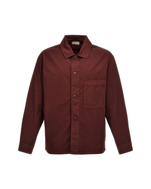 Lemaire Red 'ls Pyjama' Shirt for men