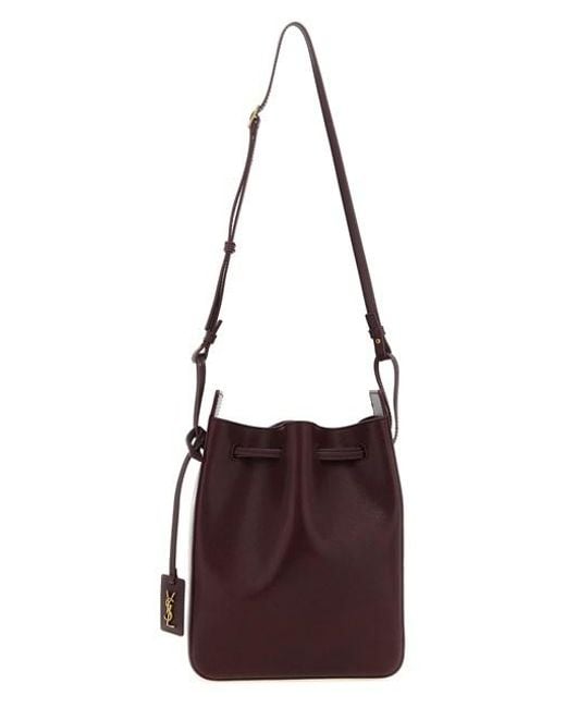 Secchiello Pelle di Saint Laurent in Red
