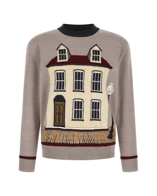 Junya Watanabe Multicolor Jacquard Sweater for men
