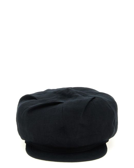 Yohji Yamamoto Black 'tuck Casquette' Cap for men