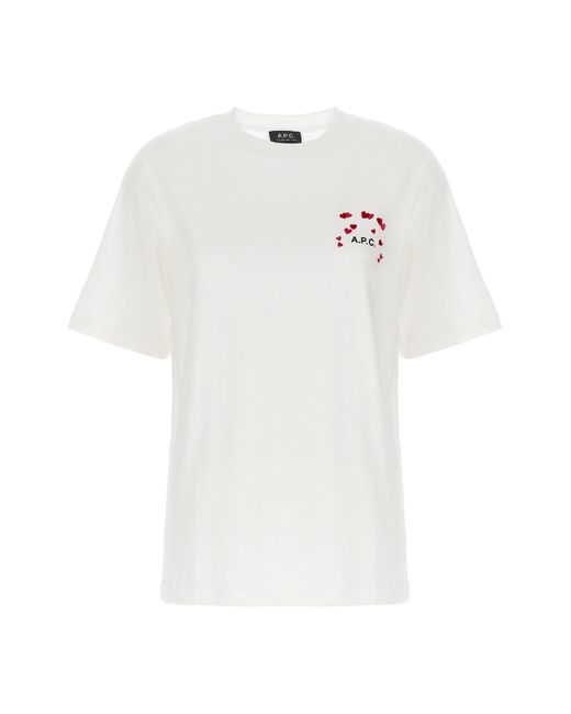 A.P.C. White Valentinstag Kapselkollektion "Amo" T-Shirt