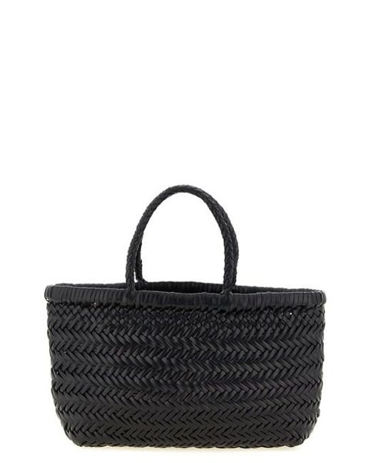 Borsa A Mano Flat Gora' Mini di Dragon Diffusion in Black