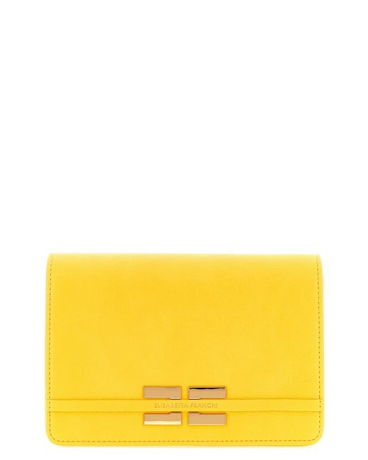 Elisabetta Franchi Yellow Logo Shoulder Strap