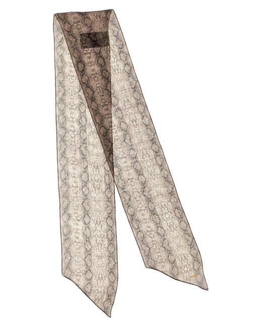 Saint Laurent White Silk Scarf