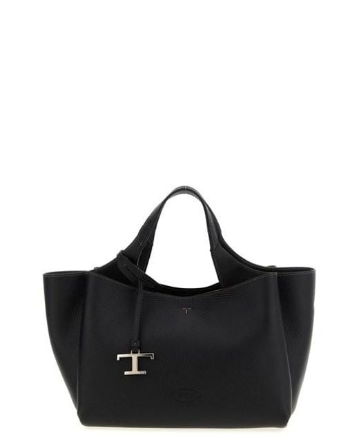 Borsa A Mano Pelle Mini di Tod's in Black