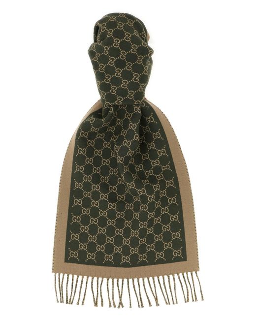 Gucci Gg Jacquard-Schal in Green für Herren