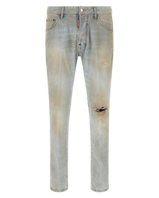 DSquared² Gray 'teddy' Jeans for men