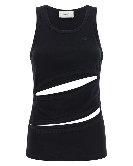 Coperni Black 'Spiral' Tank Top