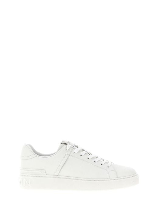 Balmain White 'b-court' Sneakers