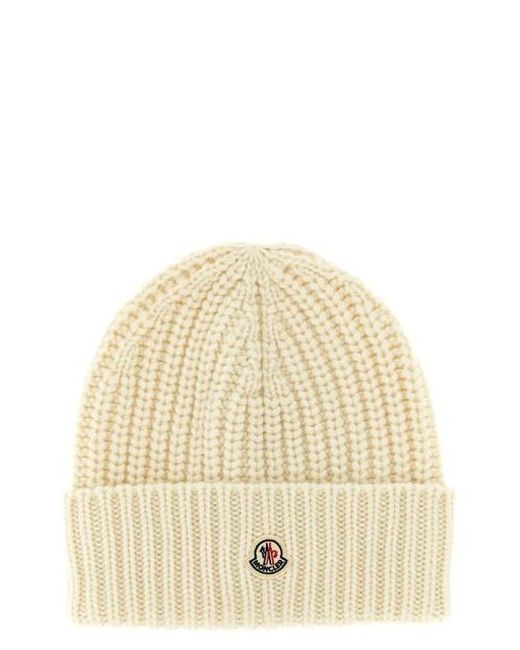 Moncler Natural Wool And Cashmere Beanie