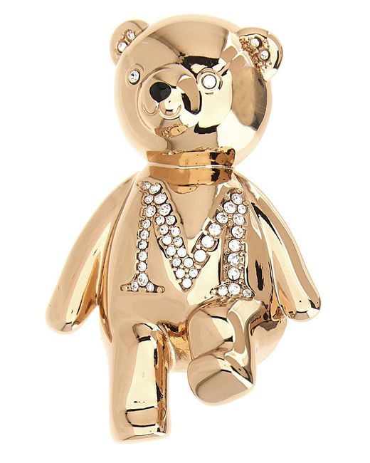 Max Mara Metallic Bärenbrosche "Shiny"