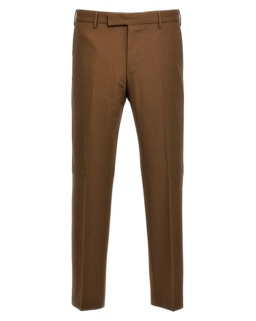PT Torino Brown 'dieci' Pants for men