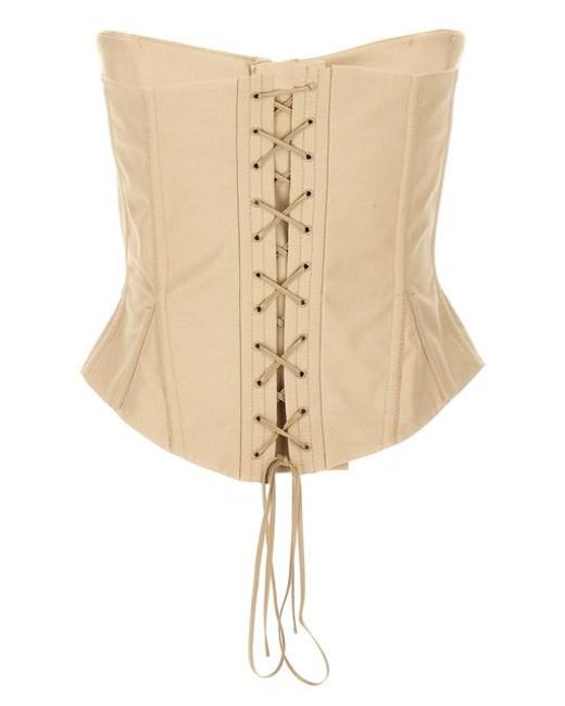 Top Corsetto A Forma Di di Stella McCartney in Natural