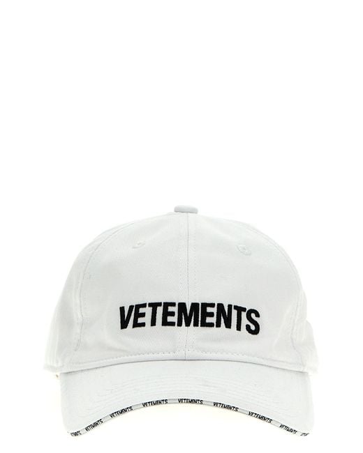 Vetements White Logo Cap