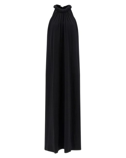 Nude Black 'floor Lenght' Dress