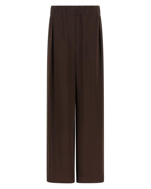 Jil Sander Brown Fluid Viscose Pants
