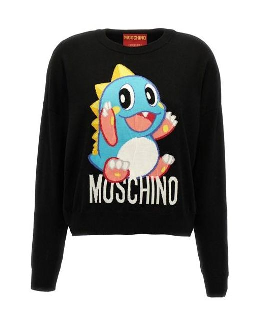 Moschino Black 'bubble Bobble' Sweater