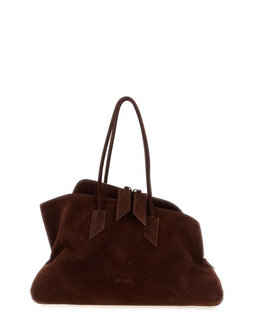 The Attico Brown 'la Passeggiata Medium' Shoulder Bag