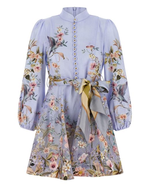 Zimmermann Blue 'rebellion' Dress
