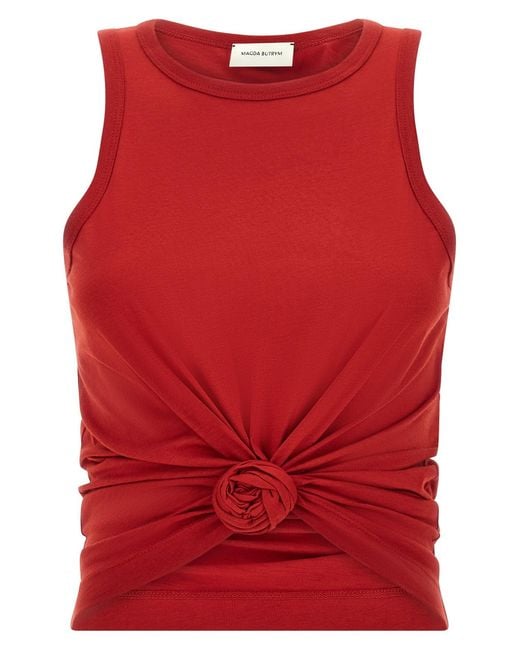 Magda Butrym Red '08' Top