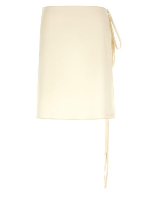 MISENITHE White 'jude' Sarong Skirt