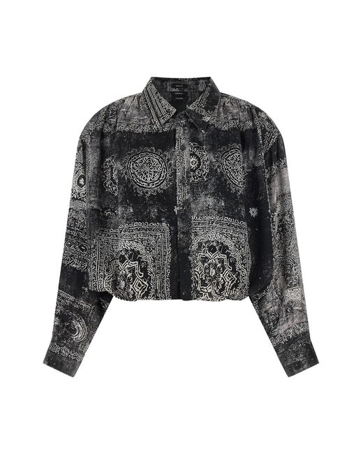 R13 Black 'bubble' Shirt