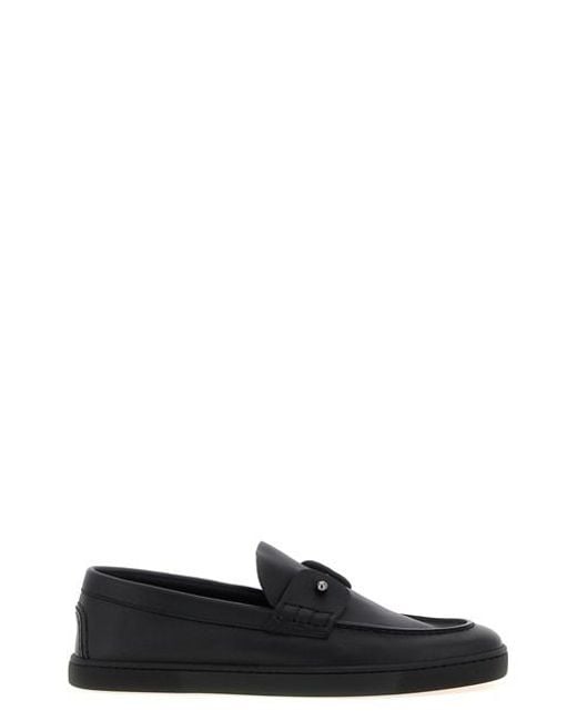 Christian Louboutin Black 'Chambeliboat' Loafers for men