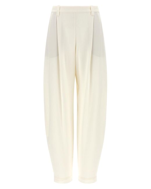Brunello Cucinelli White Twill Pants