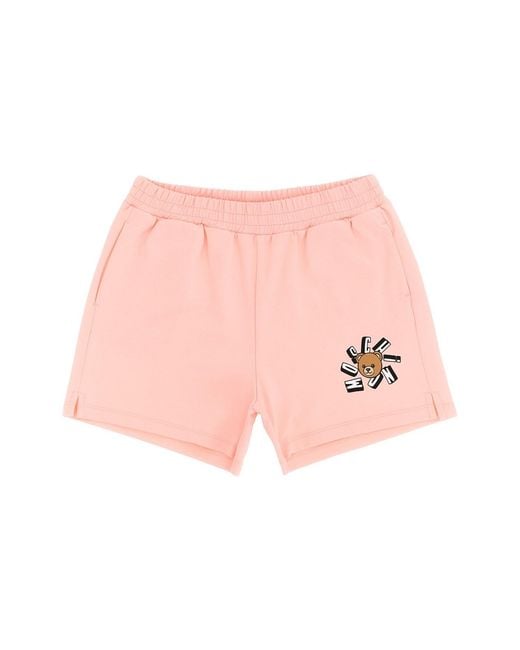 Moschino Pink 'moschino Teddy Bear' Bermuda Shorts