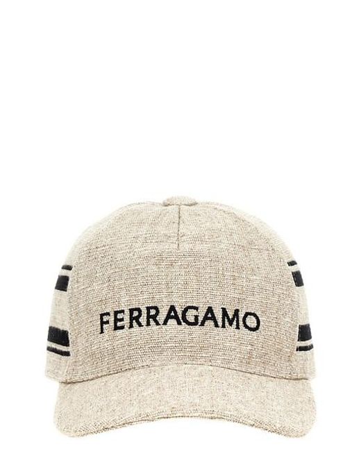 Ferragamo Natural 'resort' Baseball Cap for men