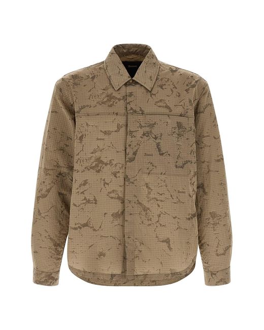 Laminar Brown Ripstop Overshirt for men