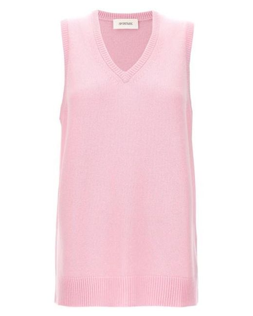 Sportmax Pink 'gimmy' Vest