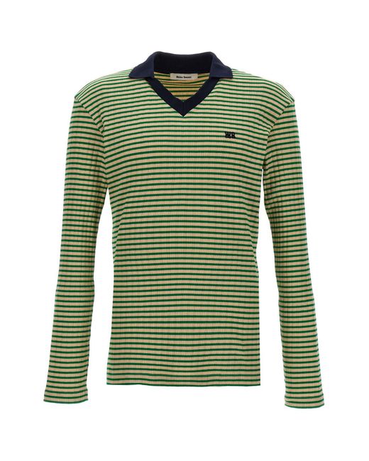 Wales Bonner Green 'sonic' Polo Shirt for men