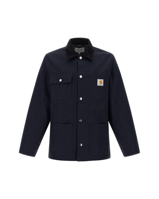 Carhartt Blue 'michigan Coat' Jacket for men