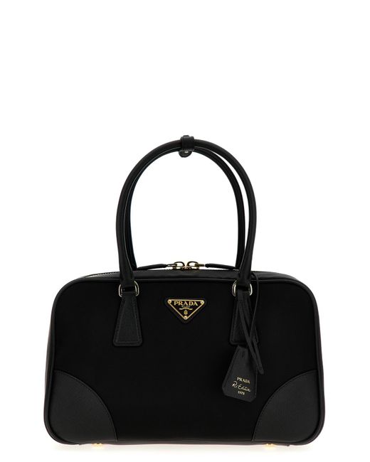 Prada Black 'bauletto Re-edition 1978' Handbag