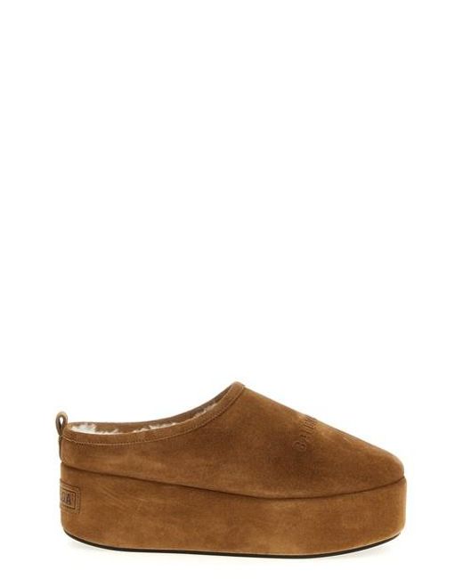 Balenciaga Brown Alaska Soft Sabots