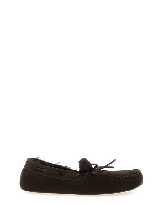 The Row Black 'lucca' Slippers