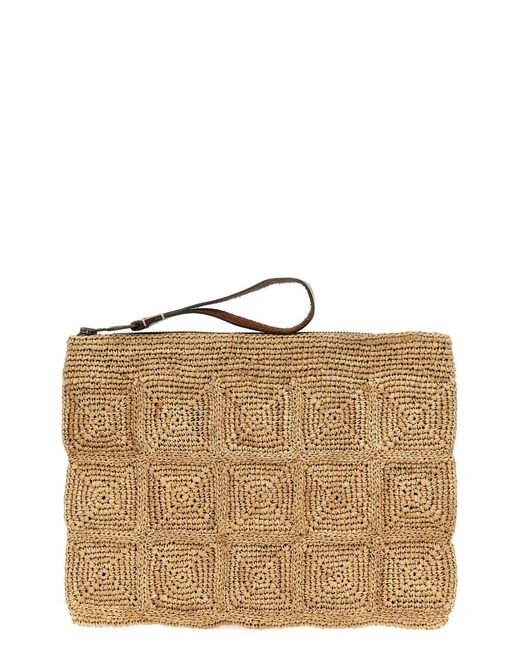 IBELIV Brown 'tanala' Clutch